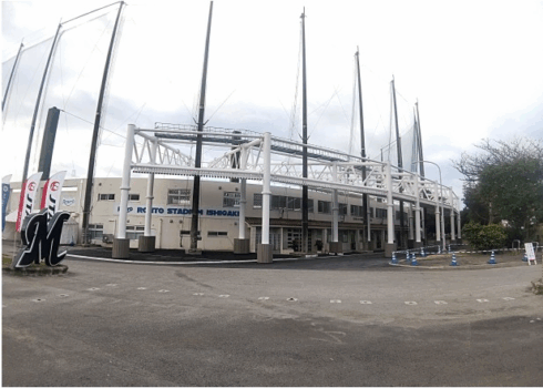 ロートスタジアム石垣屋根新設工事